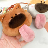 Maxbell 2x Plush Dog Keychain Cute Birthday Gift Decoration Pockets Purse