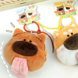 Maxbell 2x Plush Dog Keychain Cute Birthday Gift Decoration Pockets Purse