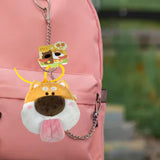 Maxbell 2x Plush Dog Keychain Cute Birthday Gift Decoration Pockets Purse