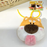 Maxbell 2x Plush Dog Keychain Cute Birthday Gift Decoration Pockets Purse