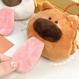 Maxbell 2x Plush Dog Keychain Cute Birthday Gift Decoration Pockets Purse