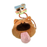 Maxbell 2x Plush Dog Keychain Cute Birthday Gift Decoration Pockets Purse