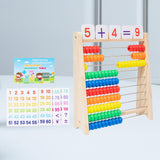 Maxbell Wooden Abacus for Kids Math Manipulatives for Age 3+ Years Old Gift Toddlers