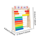 Maxbell Wooden Abacus for Kids Math Manipulatives for Age 3+ Years Old Gift Toddlers