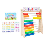 Maxbell Wooden Abacus for Kids Math Manipulatives for Age 3+ Years Old Gift Toddlers