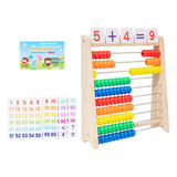 Maxbell Wooden Abacus for Kids Math Manipulatives for Age 3+ Years Old Gift Toddlers