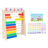 Maxbell Wooden Abacus for Kids Math Manipulatives for Age 3+ Years Old Gift Toddlers