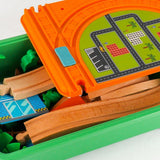 Maxbell Wooden Train and Track Sets DIY for Boys Girls Toddlers Ages 3 4 5 Years Old