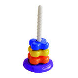 Maxbell Stacking Toys Set Rainbow Rings Stacker for Boys Girls 1-3 Year Old Children Four Layers