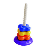 Maxbell Stacking Toys Set Rainbow Rings Stacker for Boys Girls 1-3 Year Old Children Four Layers