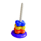 Maxbell Stacking Toys Set Rainbow Rings Stacker for Boys Girls 1-3 Year Old Children Four Layers