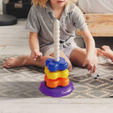 Maxbell Stacking Toys Set Rainbow Rings Stacker for Boys Girls 1-3 Year Old Children Four Layers