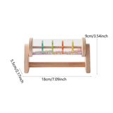 Maxbell Rainmaker Toy Fine Motor Skill Wooden Rain Stick for Babies 6 Months up Kids