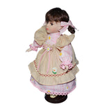 Maxbell Dress up Porcelain Doll Elegant Ceramic Doll for Desk Decoration Friend Gift Pink
