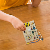 Maxbell Activity Busy Board Wooden Toy for 1 2 3 4 Year Old Kids Children Boys Girls