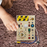 Maxbell Activity Busy Board Wooden Toy for 1 2 3 4 Year Old Kids Children Boys Girls