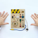 Maxbell Activity Busy Board Wooden Toy for 1 2 3 4 Year Old Kids Children Boys Girls