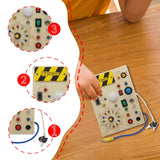 Maxbell Activity Busy Board Wooden Toy for 1 2 3 4 Year Old Kids Children Boys Girls