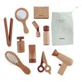 10Pcs Wood Makeup Toy Set Princess Makeup Kit for Children Toddlers Ages 3-6