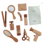 10Pcs Wood Makeup Toy Set Princess Makeup Kit for Children Toddlers Ages 3-6