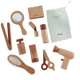 10Pcs Wood Makeup Toy Set Princess Makeup Kit for Children Toddlers Ages 3-6