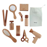 10Pcs Wood Makeup Toy Set Princess Makeup Kit for Children Toddlers Ages 3-6