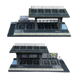 Maxbell 1/64 Scale Model Car Display Case Parking Lot Micro Facility Model   A