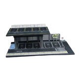 Maxbell 1/64 Scale Model Car Display Case Parking Lot Micro Facility Model   A