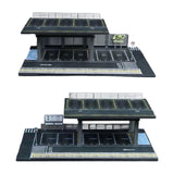 Maxbell 1/64 Scale Model Car Display Case Parking Lot Micro Facility Model   A