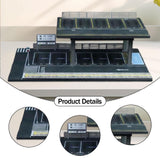 Maxbell 1/64 Scale Model Car Display Case Parking Lot Micro Facility Model   B