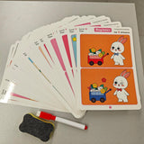 Maxbell Different Picture Cards Portable for Kindergarten Preschool Improve Outsight