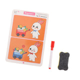 Maxbell Different Picture Cards Portable for Kindergarten Preschool Improve Outsight