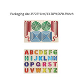 Maxbell Wooden Tracing Board Handwriting Practice for Preschool 3 4 5 Year Olds Kids Letter