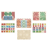 Maxbell Wooden Tracing Board Handwriting Practice for Preschool 3 4 5 Year Olds Kids Letter