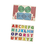 Maxbell Wooden Tracing Board Handwriting Practice for Preschool 3 4 5 Year Olds Kids Letter