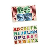 Maxbell Wooden Tracing Board Handwriting Practice for Preschool 3 4 5 Year Olds Kids Letter