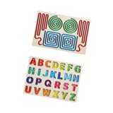 Maxbell Wooden Tracing Board Handwriting Practice for Preschool 3 4 5 Year Olds Kids Letter