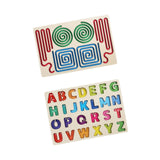 Maxbell Wooden Tracing Board Handwriting Practice for Preschool 3 4 5 Year Olds Kids Letter