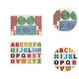 Maxbell Wooden Tracing Board Handwriting Practice for Preschool 3 4 5 Year Olds Kids Letter