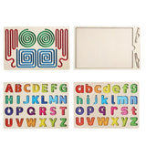 Maxbell Wooden Tracing Board Handwriting Practice for Preschool 3 4 5 Year Olds Kids Letter