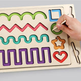 Maxbell Wooden Tracing Board Handwriting Practice for Preschool 3 4 5 Year Olds Kids Number