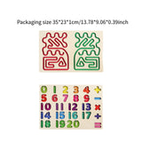 Maxbell Wooden Tracing Board Handwriting Practice for Preschool 3 4 5 Year Olds Kids Number