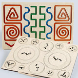 Maxbell Wooden Tracing Board Handwriting Practice for Preschool 3 4 5 Year Olds Kids Gear