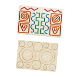 Maxbell Wooden Tracing Board Handwriting Practice for Preschool 3 4 5 Year Olds Kids Gear