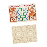 Maxbell Wooden Tracing Board Handwriting Practice for Preschool 3 4 5 Year Olds Kids Gear