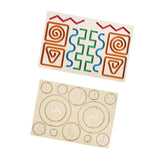 Maxbell Wooden Tracing Board Handwriting Practice for Preschool 3 4 5 Year Olds Kids Gear