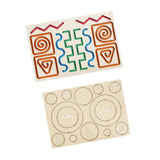 Maxbell Wooden Tracing Board Handwriting Practice for Preschool 3 4 5 Year Olds Kids Gear