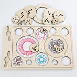 Maxbell Wooden Tracing Board Handwriting Practice for Preschool 3 4 5 Year Olds Kids Gear