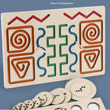 Maxbell Wooden Tracing Board Handwriting Practice for Preschool 3 4 5 Year Olds Kids Gear