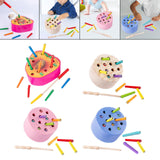 Maxbell Magnetic Worm Catch Game Fine Motor Skills Color Cognitive